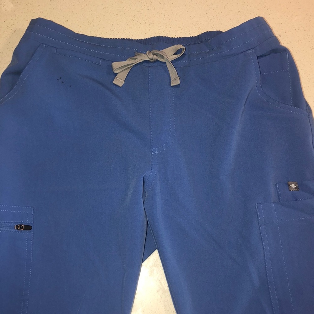 FIGS- Ceil Blue Skinny Scrub Pants Small